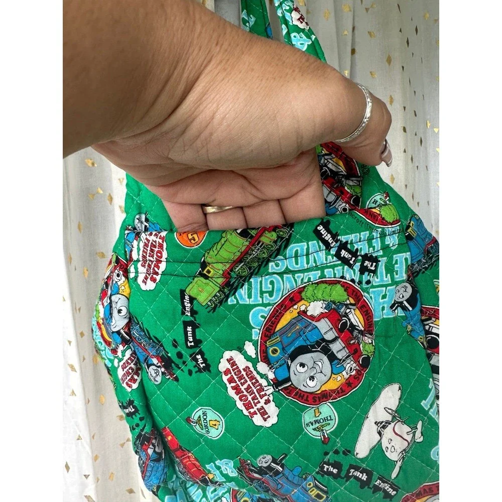 Handmade Handcrafted Thomas The Tank Engine & Friends Cartoons Quilted Tote Bag